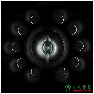 众星捧月茶具创意